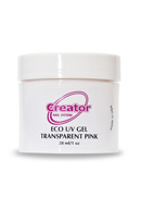 CREATOR UV GEL Eco Transparent Pink 1 oz гель однофазный низкотемпературный натурально-розовый 28г  
